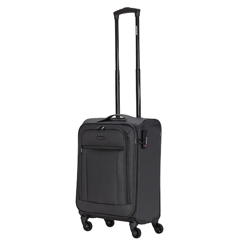 VIPTOUR Lightweight Single Piece Fabric Luggage 20 Inch Trolley Bag With 4 Spinner Wheels