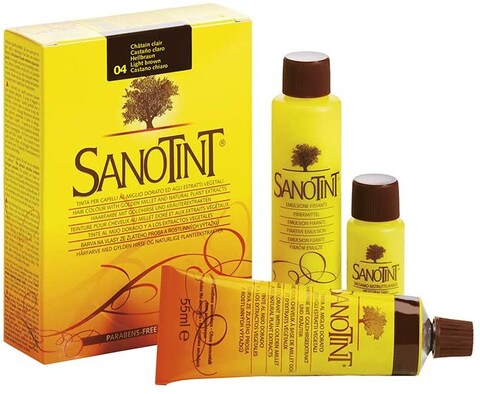 Sanotint Classic Natural Permanent Hair Dye 04, 125 ml, Light Brown