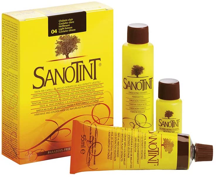 Sanotint Classic Natural Permanent Hair Dye 04, 125 ml, Light Brown