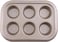 Royalford 6 Cup Muffin Pan 29.4X21X3.5cm 0.5mm1X12
