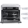 Super General 5-Burner Gas-Cooker with Full-Safety and Gas Oven SGC-916-FSBGOF Silver