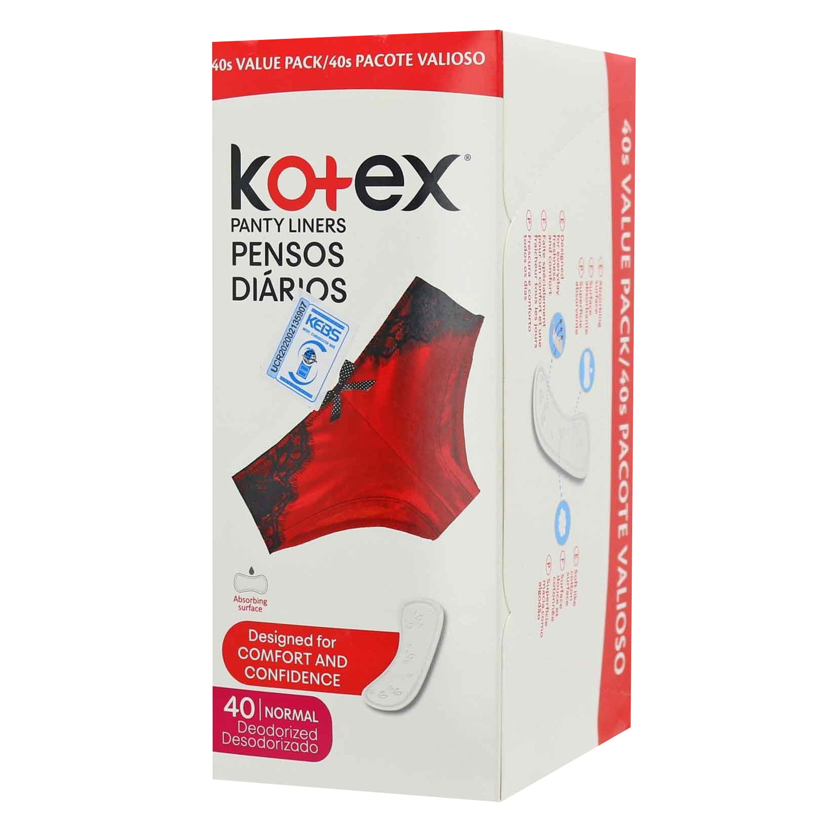 Kotex Panty Liners Deo 40&#39;S
