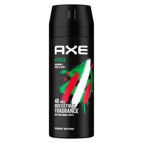 Axe Africa Geranium And Vanilla Deodorant Body Spray Clear 150ml