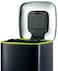 EKO Square Step Trash Bin With Soft Closing Lid Black 6L