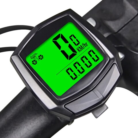 Generic-Black Bike Speedometer, Bicycle Speedometer Cycle Bike Odometer with LCD Display Accurate Speedometer