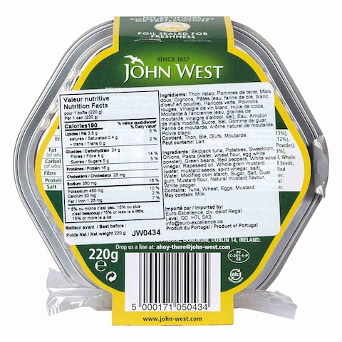 John West On The Go French Tuna Pasta Salad 220g