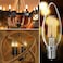 Generic-4W LED Light Bulb 2700K Warm White E14 Base Candelabra Bulb LED Lamp 40W Equivalent Clear Filament Vintage Style LED Light Bulb