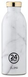 24Bottles CLIMA Bottle (500ml) Double Walled Insulated Stainless Steel Water Bottle, Eco-Friendly Reusable BPA-Free Hot Cold Modern, Portable, Leak Proof for Travel, Office, Home, Gym - Carrara