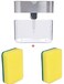 Generic 2-In-1 Sponge Rack Soap Dispenser Soap Dispenser And Sponge Caddy 13 Ounces