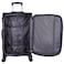 Eminent Unisex Soft Travel Bag Cabin Luggage Trolley Polyester Lightweight Expandable 4 Double Spinner Wheeled Suitcase with 3 Digit TSA lock E788 Navy Blue