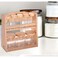 Billi Spice Rack With Canister Set Brown/Clear 8 PCS