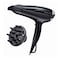 ريمينغتون مكواة تمليس الشعر S3700 مع مجفف شعر D5215 وملحق توزيع الحرارة - أسود