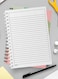 Lowha Spiral Notebook With 60 Sheets And Hard Paper Covers With Abstract Design, For Jotting Notes And Reminders, For Work, University, School