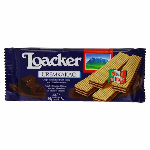 Loacker Wafer with Cream Cocoa - 90 gm