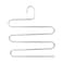ZOBER S Shaped 5 Layer Pant Hanger   Stainless Steel   Multilayer Closet Storage   For Pants, Jeans, Trousers, Scarfs, Towels
