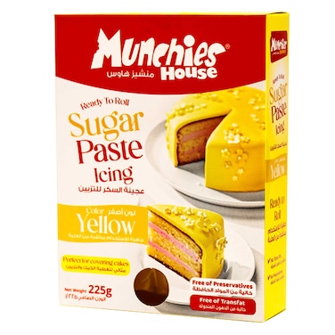 Munchies House Yellow Icing Sugar Paste 225GR