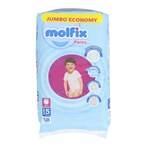 Buy Molfix Junior Baby Diaper Pants - Size 5 - 58 Diapers in Egypt