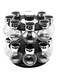 16-Piece Spice Jar With Rack Clear/Silver