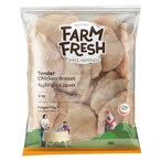 Buy Farm Fresh Frozen Tender Chicken Breast 2kg in UAE