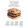 Taqa Dark Chocolate Mixed Oats Cookies 40g x Pack of 4
