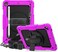 Remson Apple iPad Mini 4 / Mini 5 Rugged Shockproof Drop Protection With 360 Rotating Kickstand/Shoulder Strap Cover (Pink)