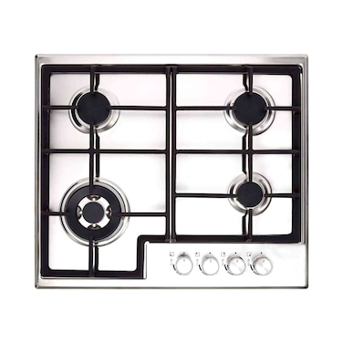 Zanussi 4 Burner Gas Built-in Hob ZGH66424XS Silver 60cm