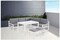 Yulan Outdoor Aluminium L-Shaped Corner Sofa, Outdoor Terrace Dining Table, Living Room Sofa Set For Living Room Office Lounge (White) Yl21510-494