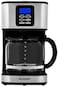Sharp 950W 15 Cup 12 Hours Programmable Coffee Maker With 1.8L Glass Carafe And Keep Warm Feature For Drip Coffee And Espresso, Black Hm Dx41 S3, 1 Years Warranty, Silver