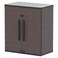 Cosmoplast Cedargrain Vertical Storage Short Cabinet Dark Brown