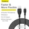 
Baseus Pudding Series Fast Charging Cable USB to iPhone 14, 13, 12, 11, (2.4A 2m) Cluster Black