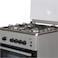 Akai Freestanding Gas Range Cooker With 4 Burners, Silver/Black, CRMA606SC
