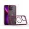 Moxedo Magnetic Protective Case 360 Protection Clear Case Hard PC with Built-in Strong Magnets Compatible with MagSafe Designed for iPhone 12 Pro Max 6.7 inch (Red)