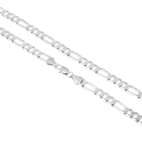 Shining Jewel - Italian Fine Silver Link Chain 24-Inch SJ-212702