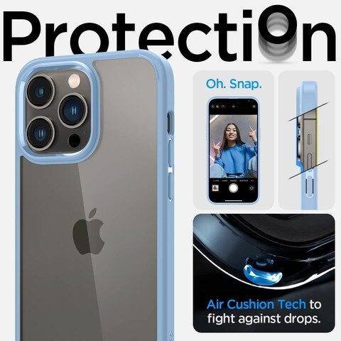 Spigen Ultra Hybrid designed for iPhone 14 Pro case cover - Sierra Blue