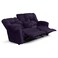 إن هاوس كرسي استرخاء سينمائي مزدوج منجد بالمخمل مع حامل أكواب - بنفجسي غامق - أمريكان بولو