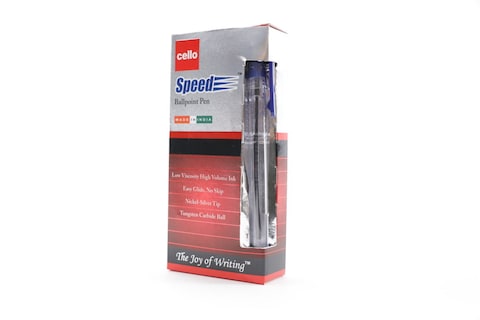 CELLO SPEED BALL PEN BLUE 12PC