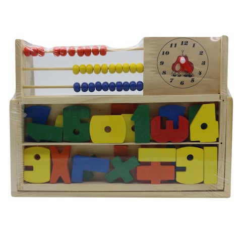 LEVS WOODEN PUZZLE &amp; ABUCUS#93-4