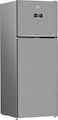 Beko 506 Ltr Top Mount Refrigerator 186x70cm, ProSmart Inverter Compressor, Fast Freeze, No Frost -RDNE650S Titanium Inox, 1 Year Warranty
