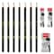 Natraj 3H Sharpened Drawing Pencil With Eraser And Sharpener Set Black 14 Pieces