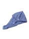 Generic Hair Towel Wrap With Button Dark Blue 16X3X12Centimeter