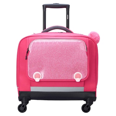 Delsey Horizontal 4 Wheeled School Bag BTS22 Pink 15.6inch