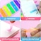 175 Pcs Rectangle Page Markers, Post-It Sticky Notes Tab, Writeable Labels for Page Marking, Flag Book Markers Index Tab for Home School Office Supplies (7 colors)