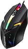 Datazone Ultra Fast Wired Gaming Mouse With Responsive Keys And Charging Dock With RGB Lighting Multicolor, Ak800M, Black