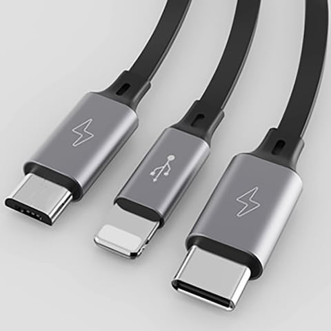 Romoss CB250 USB To Lightning/Type-C/Micro-B 3.5A 1.2 Meter Cable