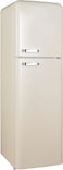 Hoover 326L Top Mount Retro Style Refrigerator, Total No Frost Design, Fresh Room, Humidity Control, Metal Texture Handle, Bottle Rack, 1 Year Warranty, Cream - HTR-M326-RC