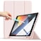 TRON New iPad 10.2 Inch Case 2021 9th Gen/ipad 8th Gen 2020 /ipad 7th Gen 2019 with Pencil Holder, Slim Stand Hard Back Shell Protective Smart Cover Case For iPad 10.2 / 10.5'' 2017 (Pink)
