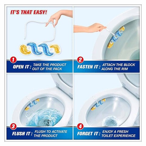Harpic Fresh Power Toilet Cleaning Blocks - Summer Breeze Scent - 35 gram