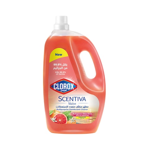 Clorox Scentiva Multipurpose Disinfectant Cleaner Dilutable Citrus 3L