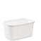 Plastic Forte Rattan Laundry Basket, 35L, White