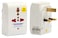 Terminator brand Universal Multi Adaptor (1x universal, 2x 2pin sockets) - 3way 13A Plug.